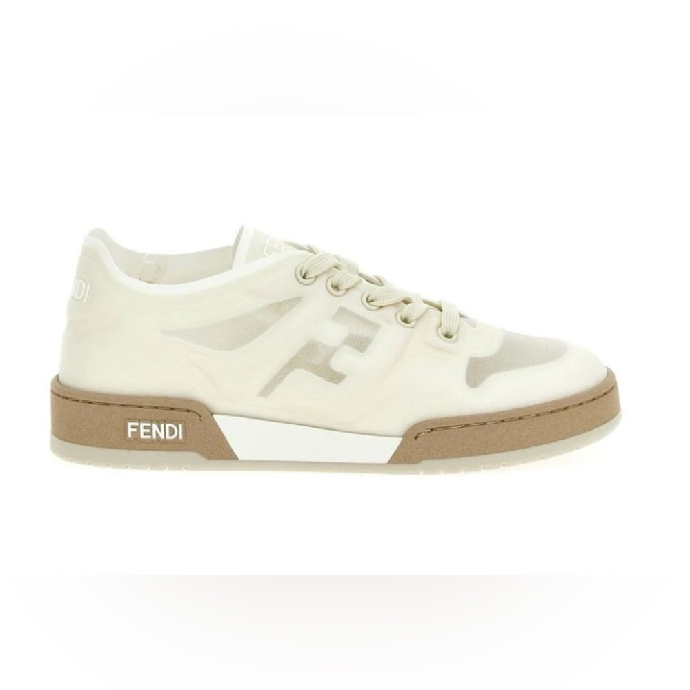 FENDI MESH ROUND TOE SNEAKERS FOR WOMEN size: 39